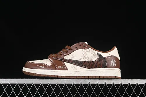 All categories Air Jordan Jordan series basketball shoes Air Jordan 1 Low High-end customized low-top sneakers Travis Scott x Fragment Design x Air Jordan 1 Low OG SP AJ1 MLB joint maroon low-top cultural casual sneakers XS2024-014